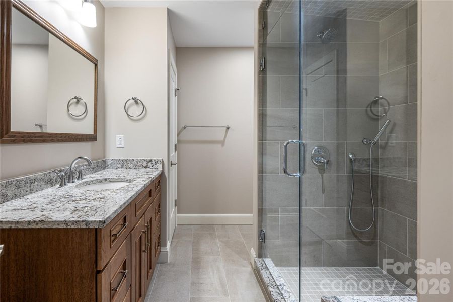 Lower Level Bath with Steam Shower Lower Level Bath with Steam Shower