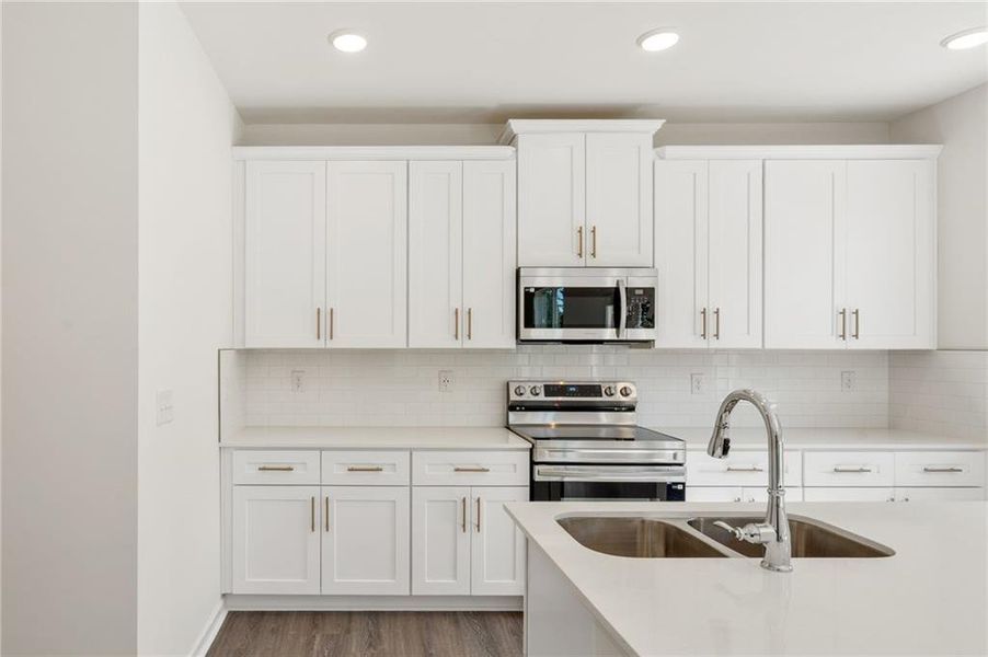 Furnished interior view inside a new home in The Brooke at Rivertown, South Fulton (Image 16).