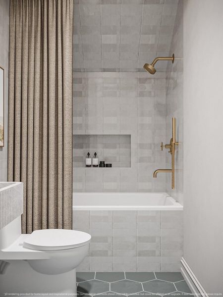 Furnished interior view inside a new home in , Charleston (Image 43).