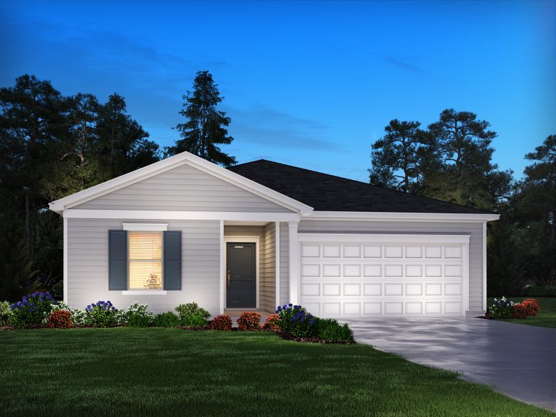 Representative exterior photo of a completed home built from the Chandler by Meritage Homes in Chatham Forest, Duncan, SC (Image 1).