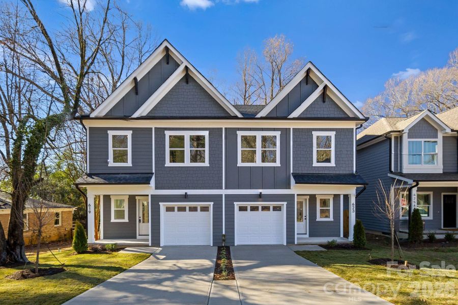Front exterior of a new home in , Charlotte, NC, highlighting curb appeal (Image 22). Front exterior of a new home in , Charlotte, NC, highlighting curb appeal (Image 22).