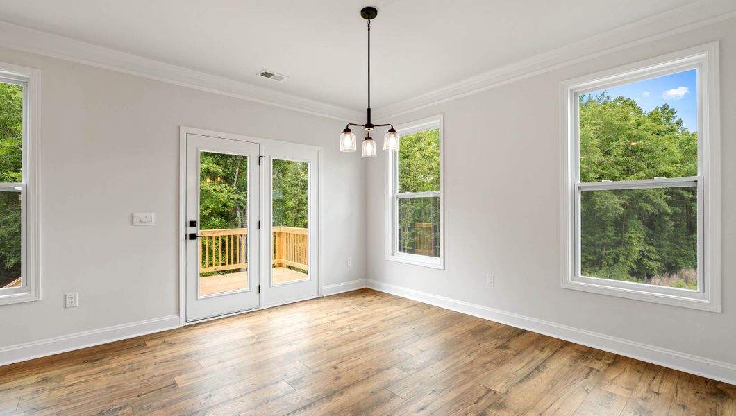 Spacious, unfurnished interior of a new home in Whitehawk Meadows, Travelers Rest (Image 20). Spacious, unfurnished interior of a new home in Whitehawk Meadows, Travelers Rest (Image 20).