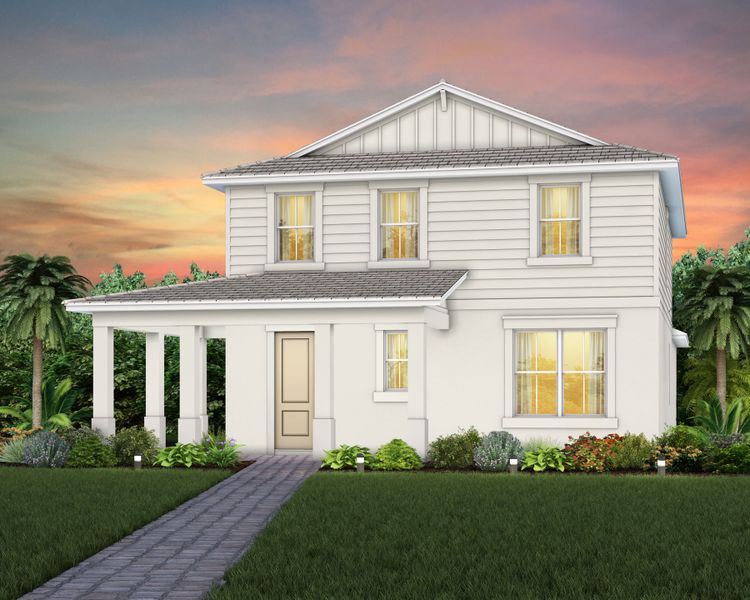 Representative exterior photo of a completed home built from the Mabel II by Pulte Homes in SeaFlower, Bradenton, FL (Image 2). Representative exterior photo of a completed home built from the Mabel II by Pulte Homes in SeaFlower, Bradenton, FL (Image 2).
