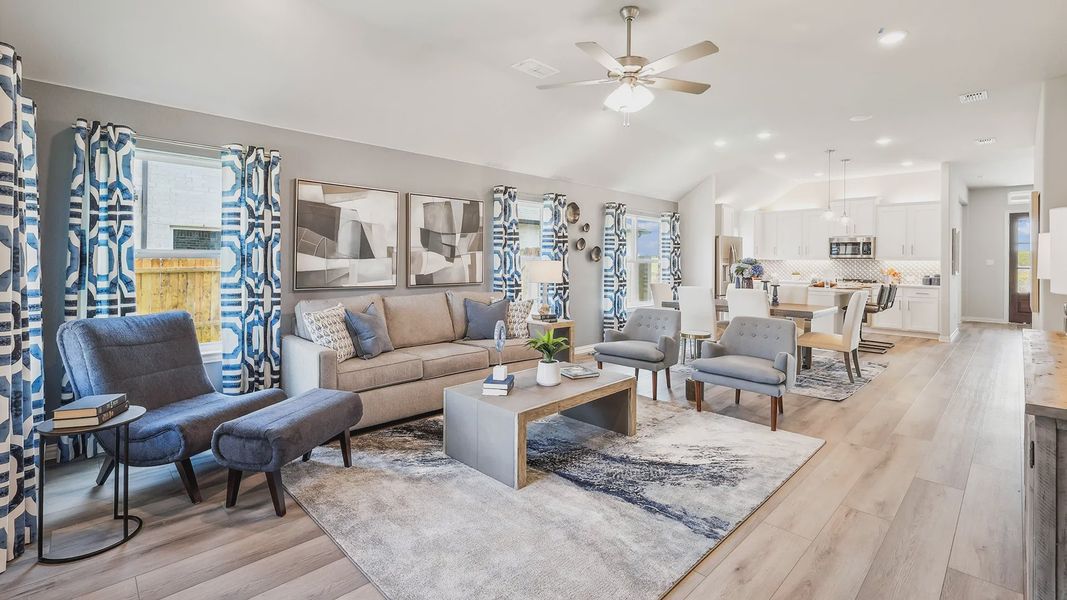 Furnished interior view inside a new home in Hulen Trails, Fort Worth (Image 7).