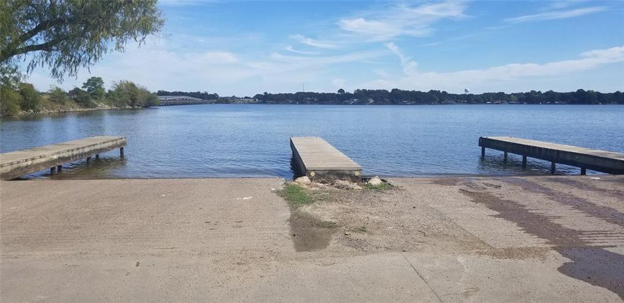 One of several public boat ramps at Cedar Creek Lake