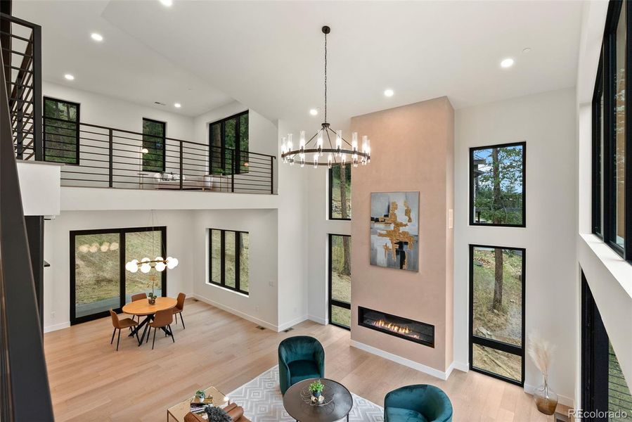 Furnished interior view inside a new home in , Evergreen (Image 30).