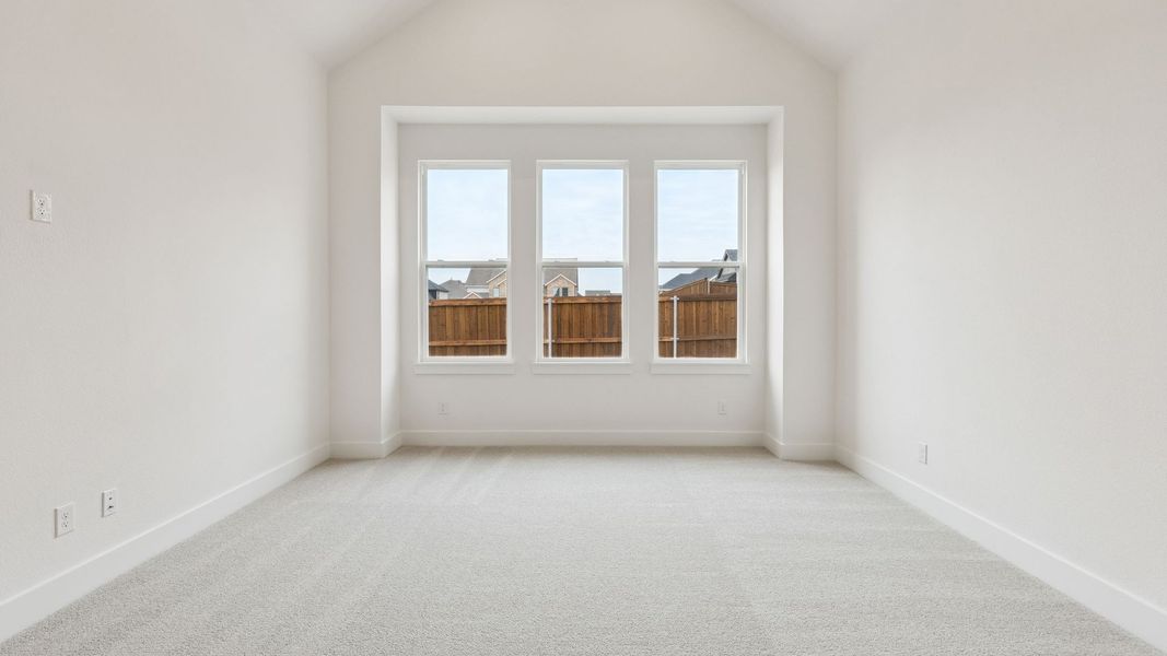 Representative unfurnished interior of a home built from the Reese II by Southgate Homes in The Reserve at Watters, Allen (Image 20).
