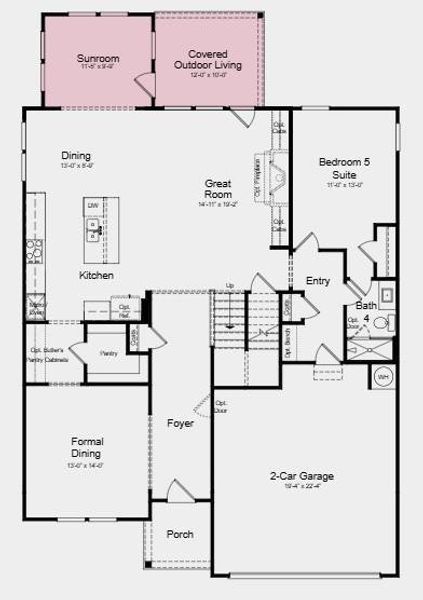 2D floor plan layout of this home in Bennett Farm, Loganville, GA (Image 2). 2D floor plan layout of this home in Bennett Farm, Loganville, GA (Image 2).
