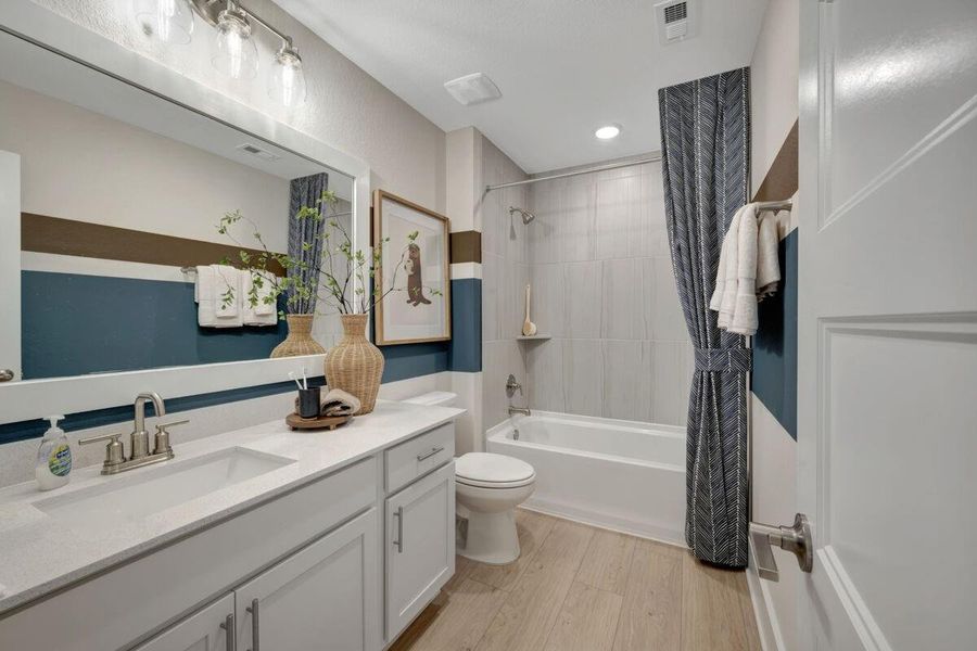 Furnished interior view inside a new home in Sorella, Tomball (Image 11).