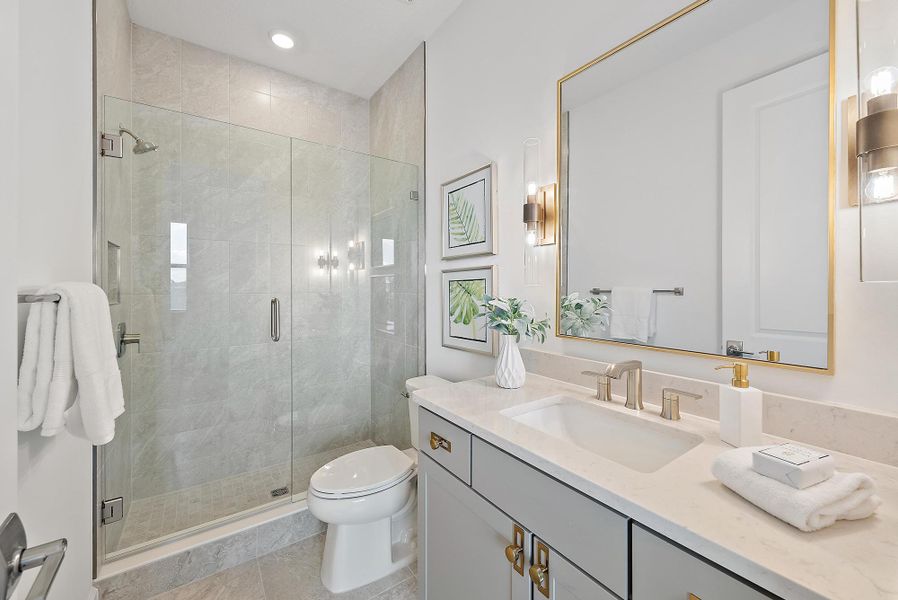 Furnished interior view inside a new home in , Jupiter (Image 53).