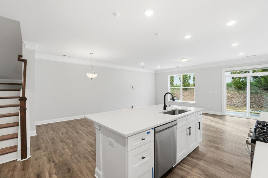 Furnished interior view inside a new home in Harrisburg Village Townhomes, Harrisburg (Image 14).