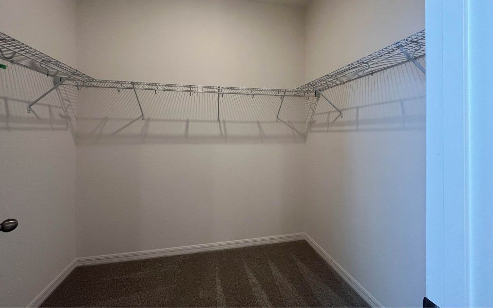 Walk-In Primary Closet in Central Florida Home Walk-In Primary Closet in Central Florida Home