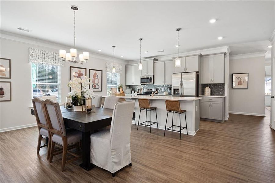 Furnished interior view inside a new home in Evergreen at Lakeside, Temple (Image 5).
