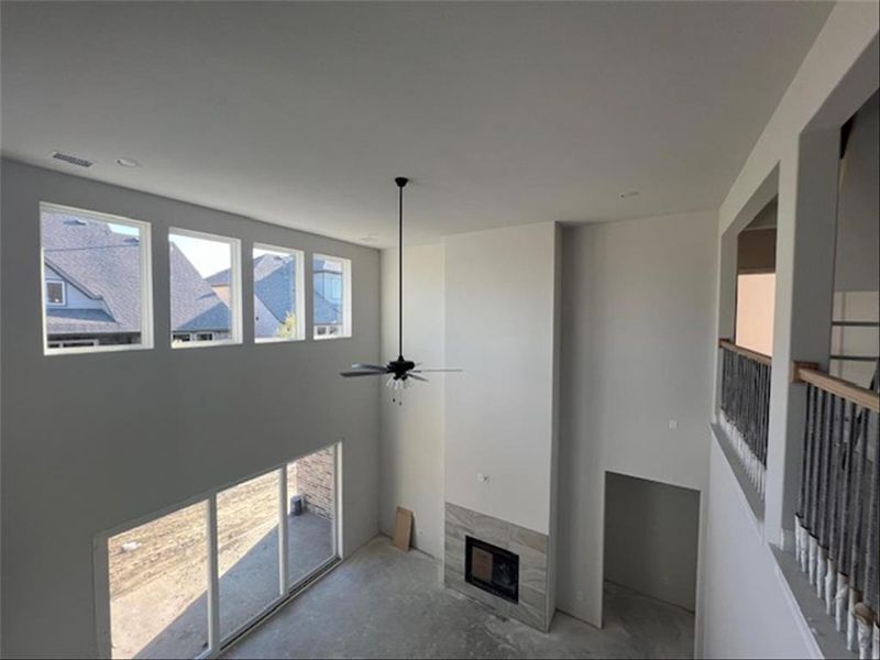 View of Living Room from Upstairs