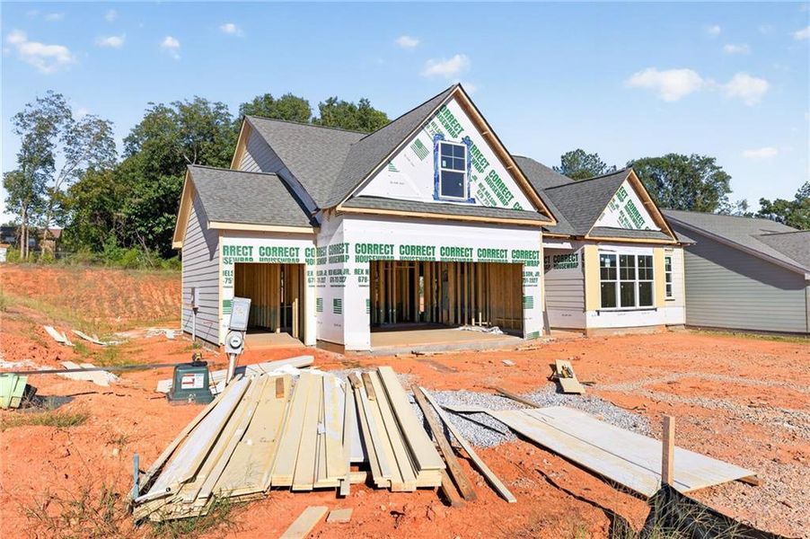 In-progress construction of a new home in , Athens, GA (Image 7).