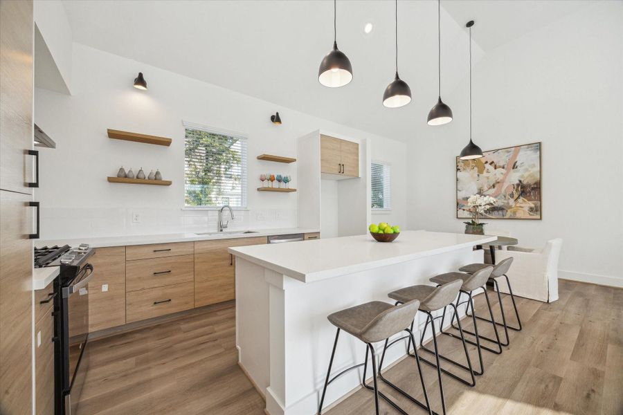 Furnished interior view inside a new home in , Houston (Image 11).