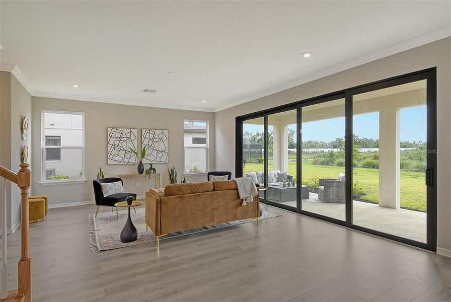 Furnished interior view inside a new home in , Nokomis (Image 32).