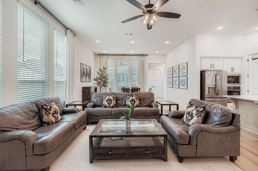 Furnished interior view inside a new home in 6 Creeks at Waterridge: 55ft. lots, Kyle (Image 23).