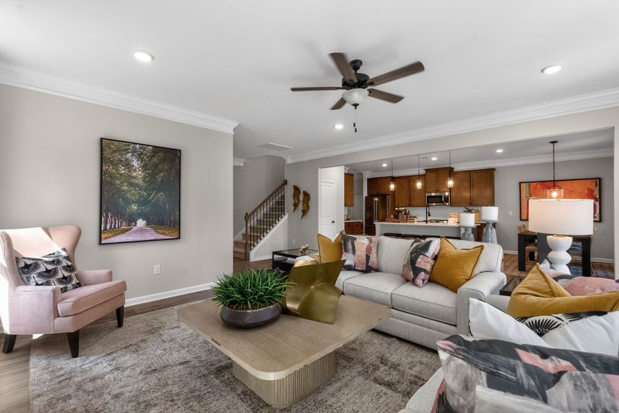 Furnished interior view inside a new home in Arbor Glen, Sanford (Image 8). Furnished interior view inside a new home in Arbor Glen, Sanford (Image 8).