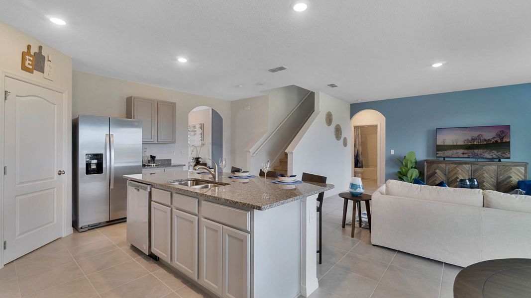 Furnished interior view inside a new home in Harmony at Lake Eloise, Winter Haven (Image 14).
