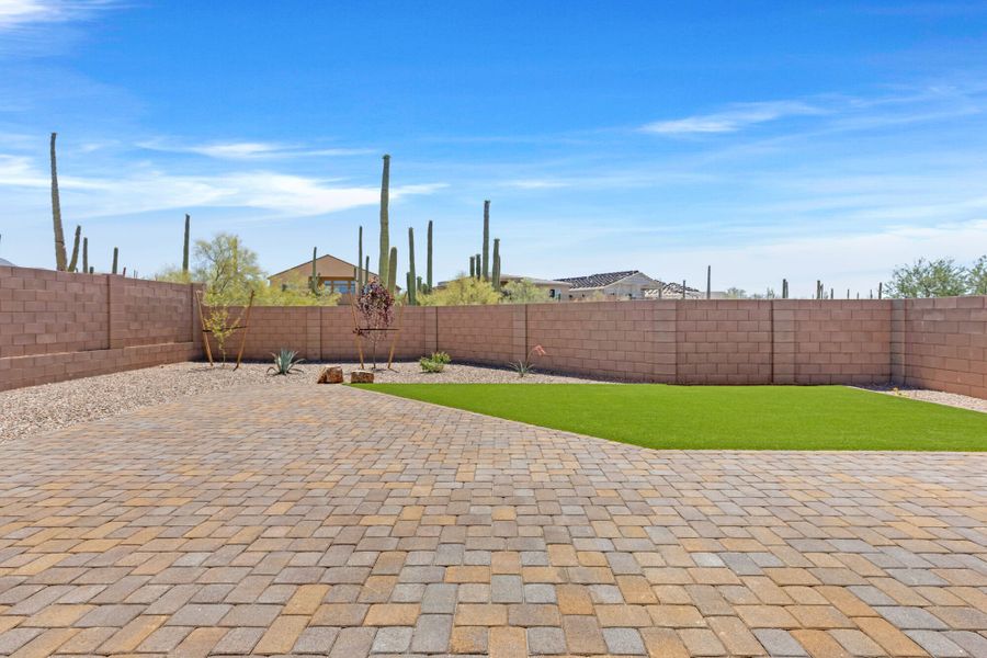 Exterior details and patio area of a home in Saguaro Reserve II, Marana (Image 2).