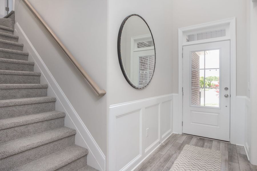 Representative furnished interior of a home built from the Manhattan by Keystone Homes NC in Weybridge, Burlington (Image 9).