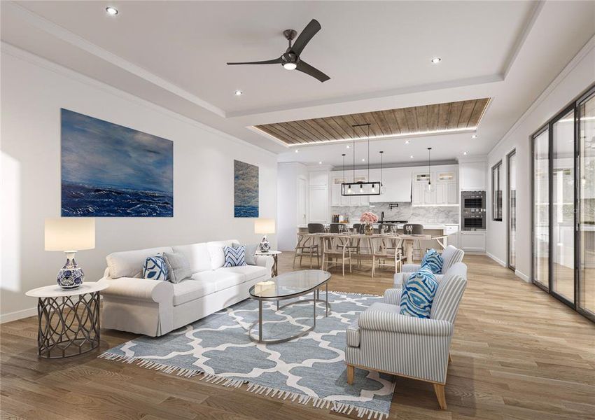 Furnished interior view inside a new home in , Sarasota (Image 4).