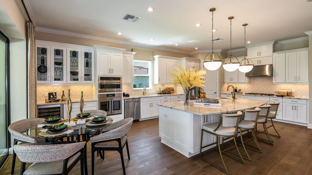 Representative furnished interior of a home built from the Pallazio by Taylor Morrison in Esplanade by the Islands, Naples (Image 25).