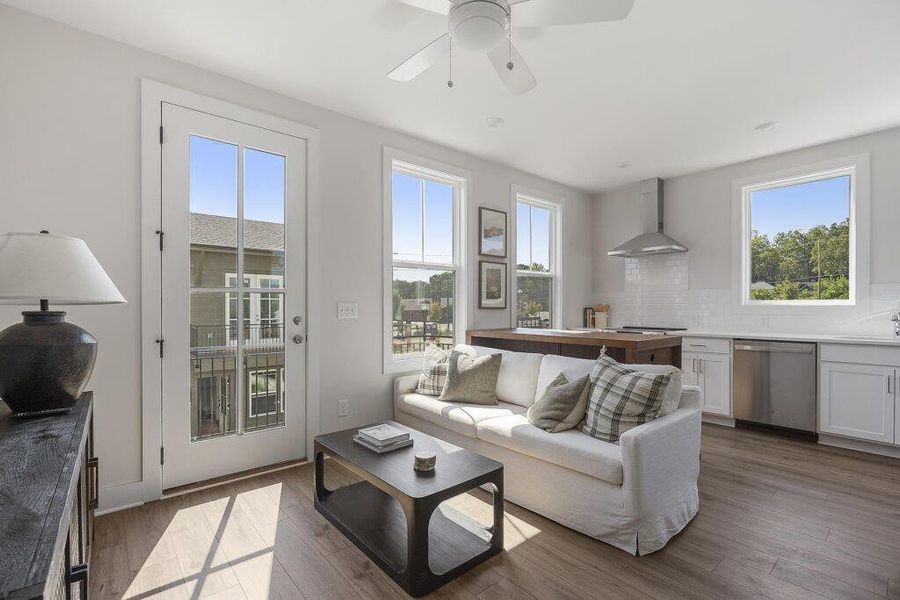 Furnished interior view inside a new home in , Atlanta (Image 6).