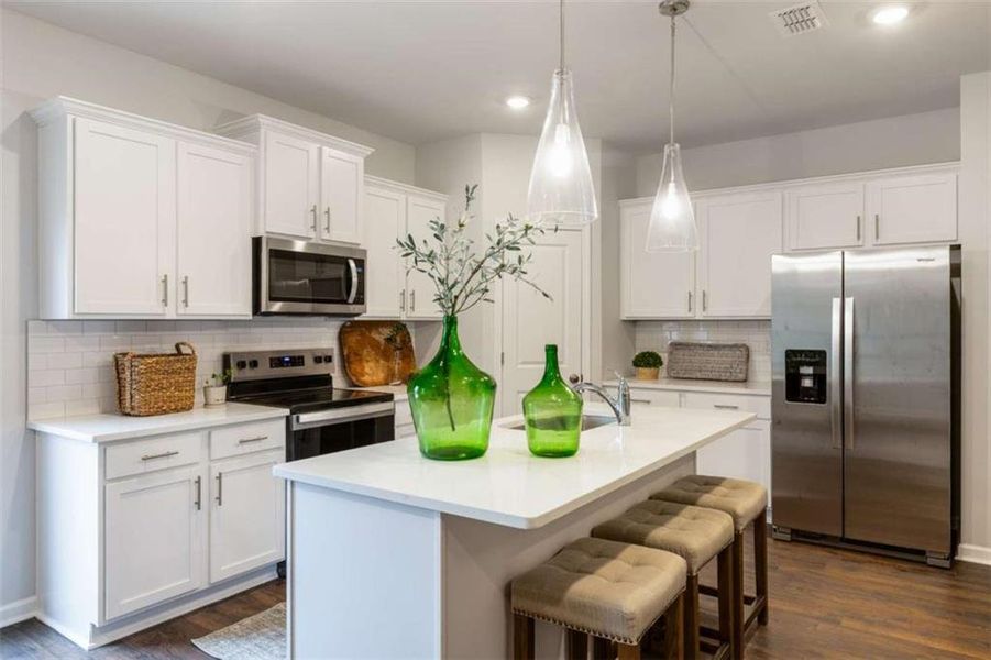 Furnished interior view inside a new home in , Conyers (Image 26).