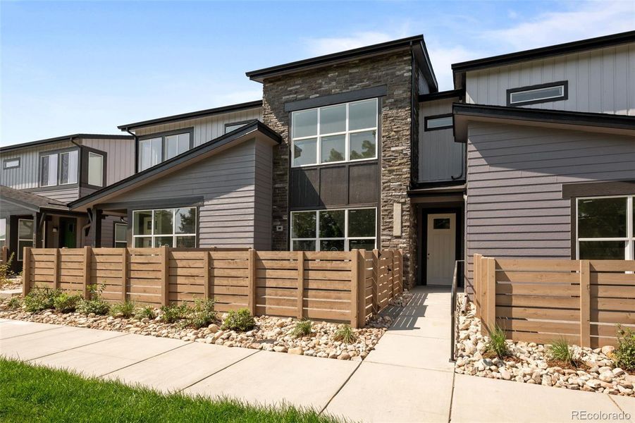 Exterior details and patio area of a home in , Arvada (Image 1). Exterior details and patio area of a home in , Arvada (Image 1).