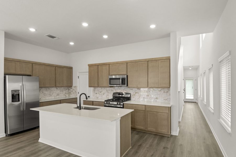 Furnished interior view inside a new home in Blanco Vista, San Marcos (Image 16).