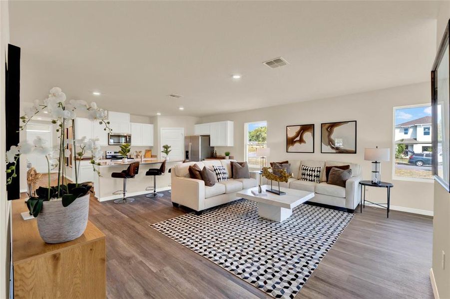 Furnished interior view inside a new home in , Lakeland (Image 5). Furnished interior view inside a new home in , Lakeland (Image 5).