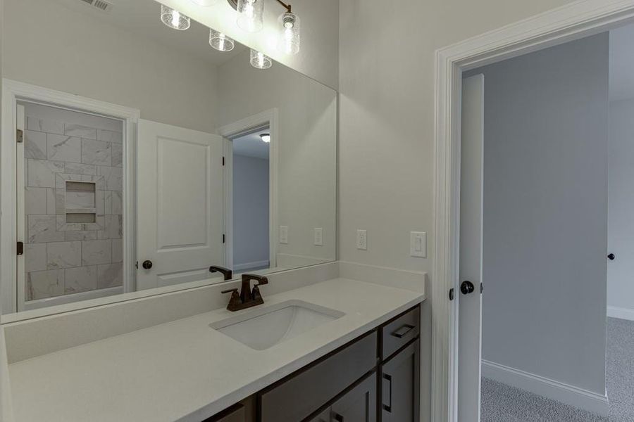 Furnished interior view inside a new home in , Buford (Image 13).