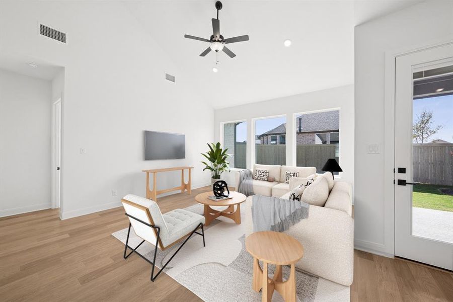 Furnished interior view inside a new home in Pecan Square - Gardens, Northlake (Image 16).