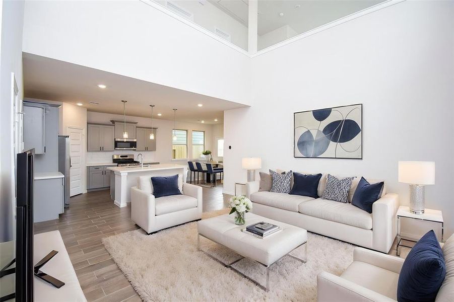Furnished interior view inside a new home in Aldine Pines, Houston (Image 15). Furnished interior view inside a new home in Aldine Pines, Houston (Image 15).