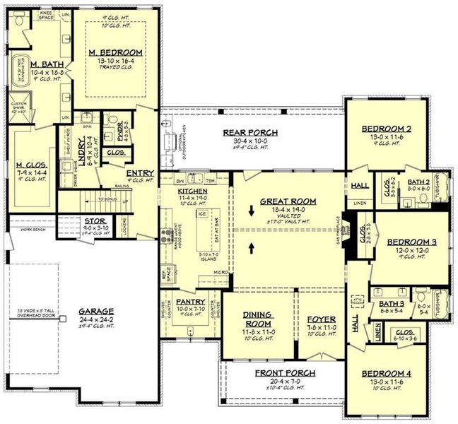 2D floor plan layout of this home in , Jefferson, GA (Image 3).