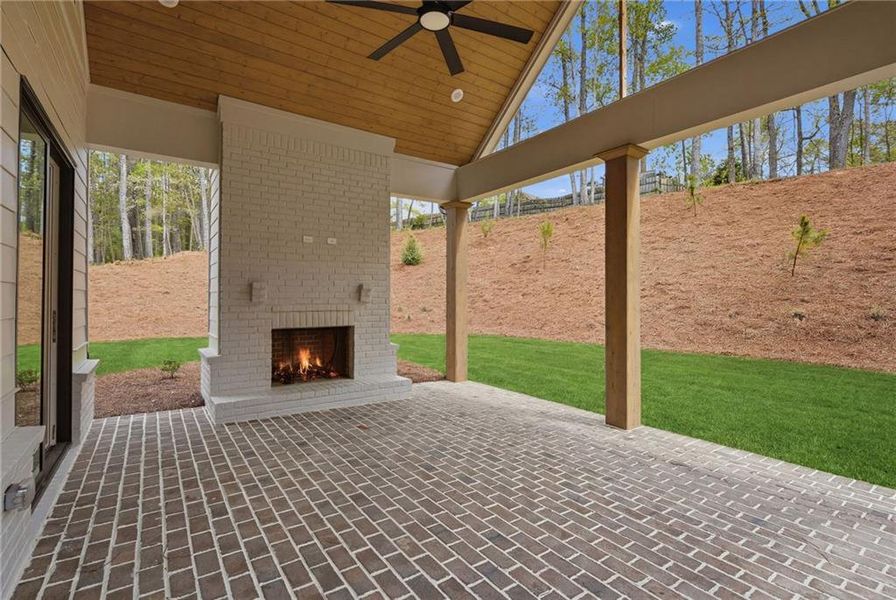 Exterior details and patio area of a home in , Cumming (Image 4). Exterior details and patio area of a home in , Cumming (Image 4).