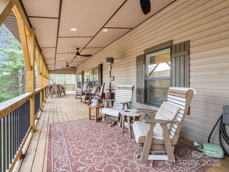 Exterior details and patio area of a home in , Black Mountain (Image 22).