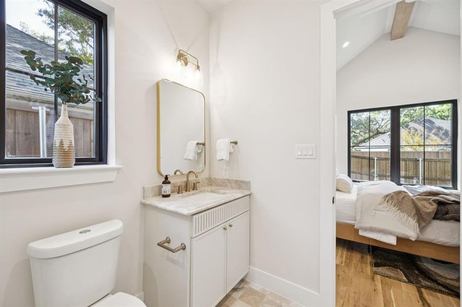 Furnished interior view inside a new home in , Dallas (Image 33).