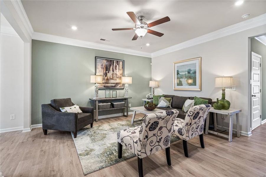 Furnished interior view inside a new home in Johnson Crossing, Cartersville (Image 21).