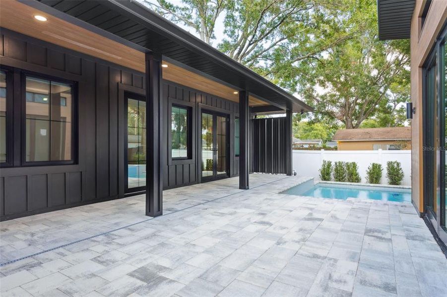 Exterior details and patio area of a home in , Tampa (Image 37). Exterior details and patio area of a home in , Tampa (Image 37).