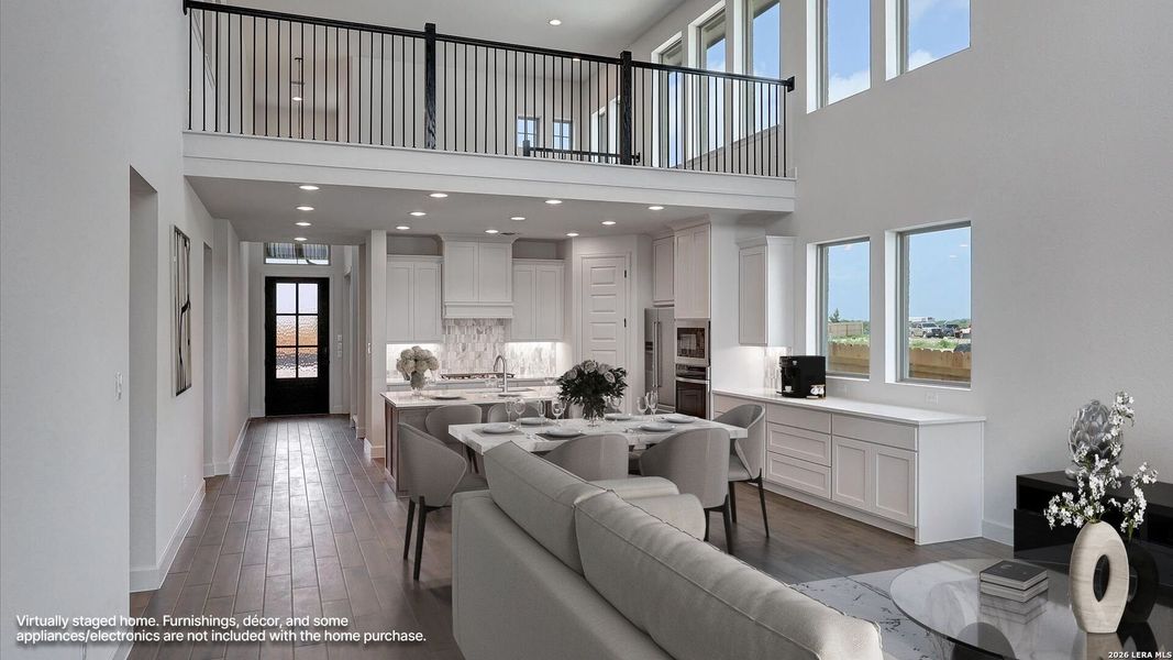 Furnished interior view inside a new home in Briggs Ranch, San Antonio (Image 14).