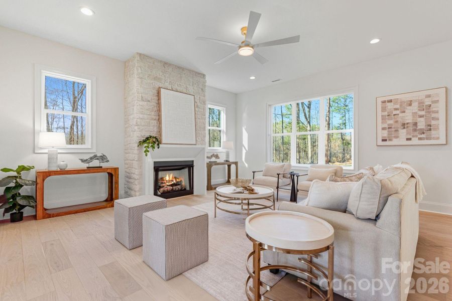 Furnished interior view inside a new home in , Clover (Image 36). Furnished interior view inside a new home in , Clover (Image 36).