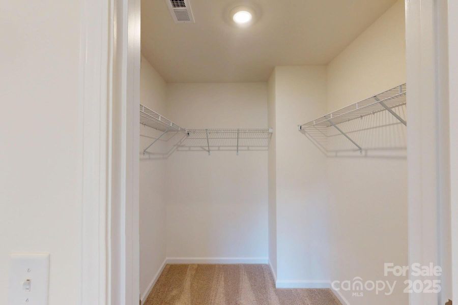 Owners walk-in closet