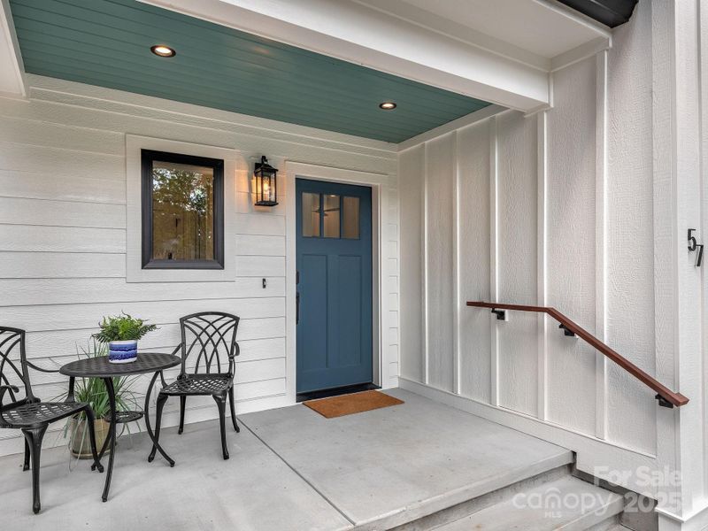 Inviting front entrance with refined architectural details