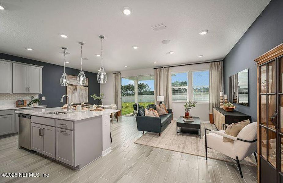 Furnished interior view inside a new home in Cherry Elm at SilverLeaf, St. Augustine (Image 9).
