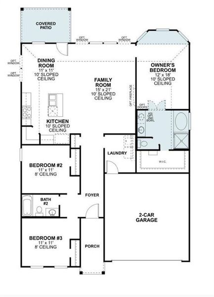 2D floor plan layout of this home in Sanderos, Fort Worth, TX (Image 3). 2D floor plan layout of this home in Sanderos, Fort Worth, TX (Image 3).