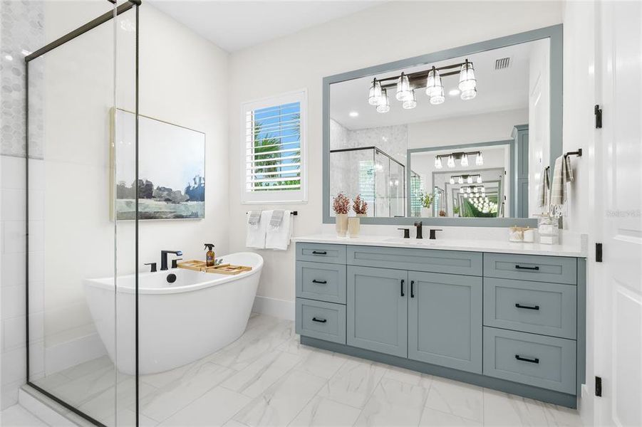 Furnished interior view inside a new home in , Sarasota (Image 45).