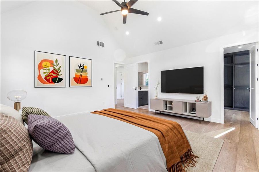 Furnished interior view inside a new home in , Atlanta (Image 4). Furnished interior view inside a new home in , Atlanta (Image 4).